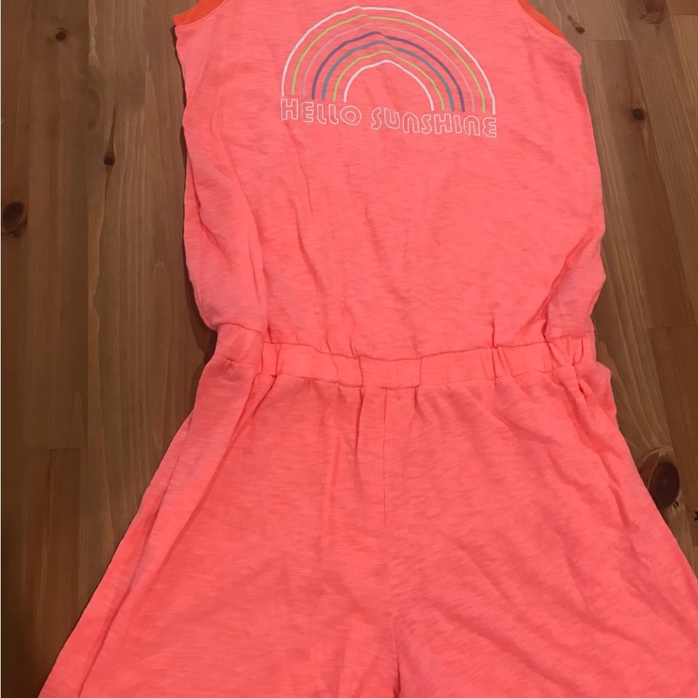 Gap Girls' Coral 'Hello Sunshine' Romper NWOT
